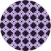 Square Patterned Bright Lilac Purple Rug, pat1516pur