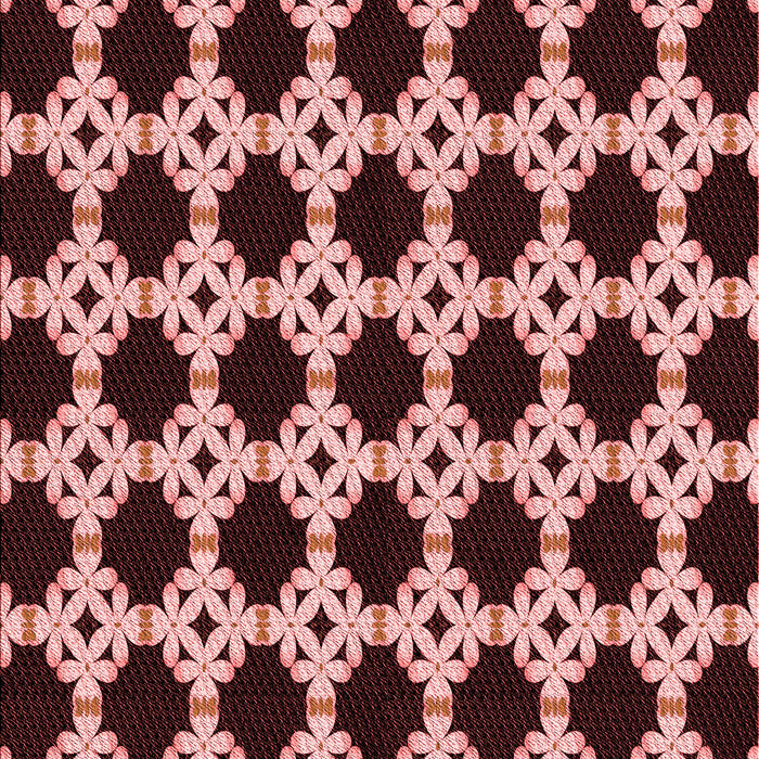 Patterned Light Coral Pink Rug, pat1516rd