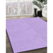 Patterned Purple Rug in Family Room, pat1517pur