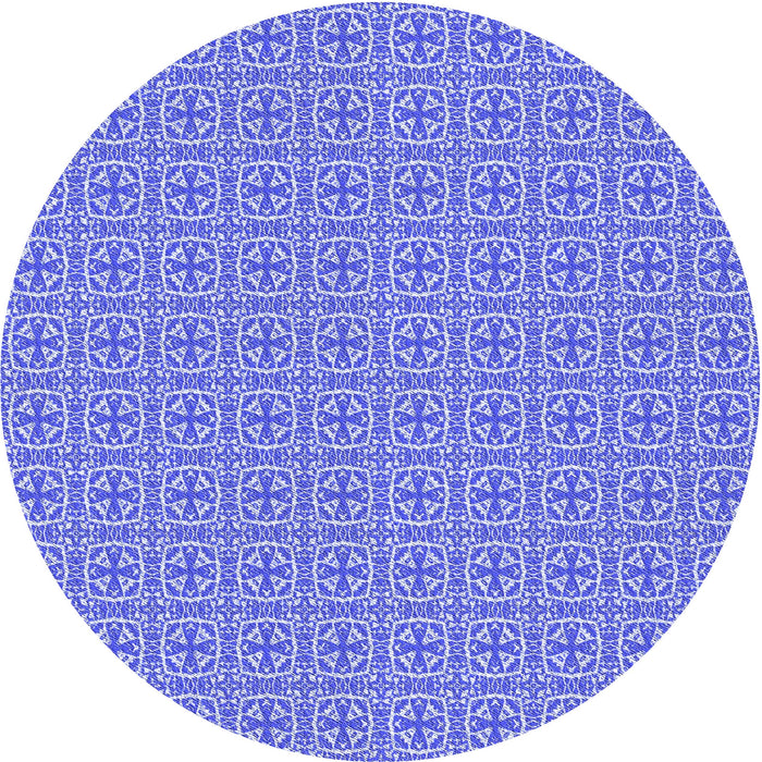 Square Patterned Jeans Blue Rug, pat1518blu