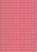 Patterned Light Salmon Pink Rug, pat1518org