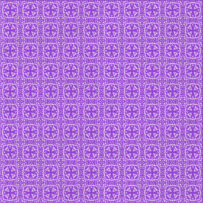 Round Patterned Violet Purple Rug, pat1518pur