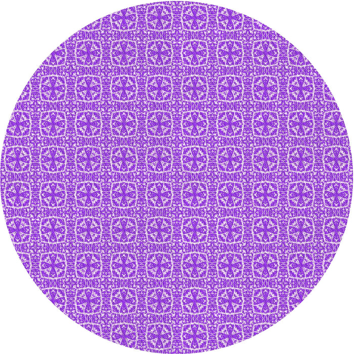 Square Patterned Violet Purple Rug, pat1518pur