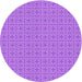 Square Patterned Violet Purple Rug, pat1518pur