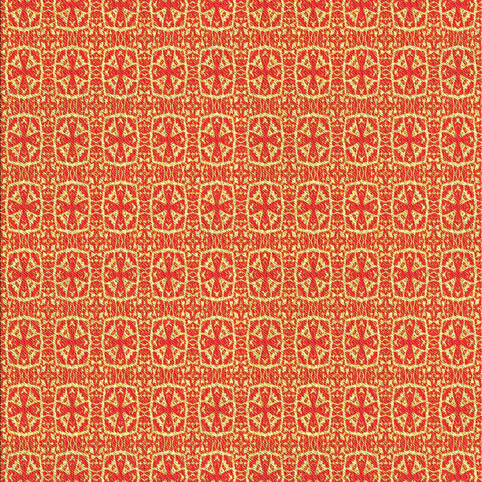 Patterned Saffron Yellow Rug, pat1518yw