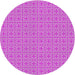 Sideview of Patterned Plum Purple Novelty Rug, pat1518