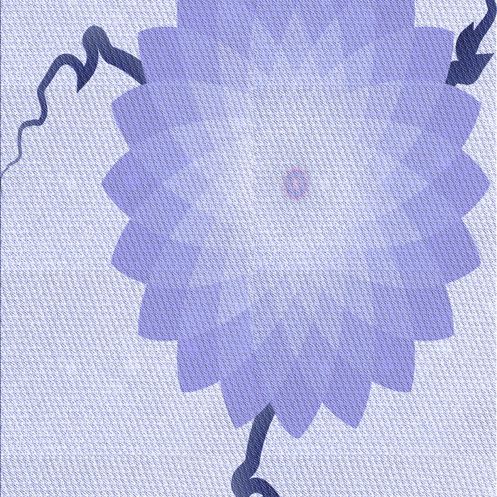 Patterned Blue Rug, pat1519blu