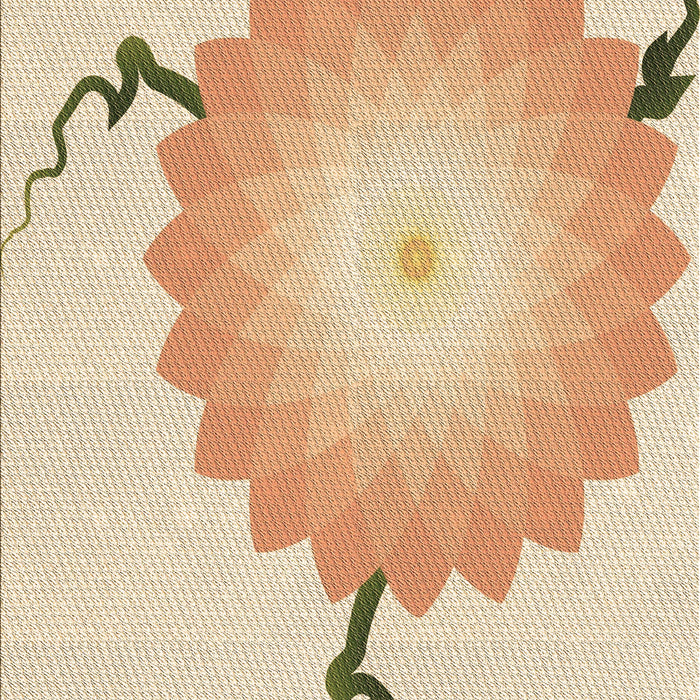 Patterned Golden Blonde Gold Rug, pat1519brn