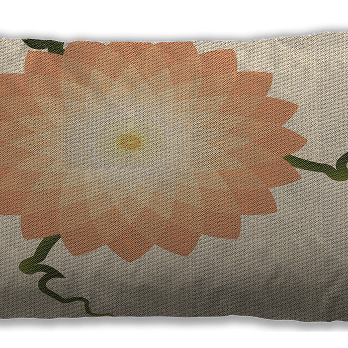 Patterned Rectangular Golden Blonde Gold Lumbar Throw Pillow, 13 inch by 19 inch, lbpat1519brn