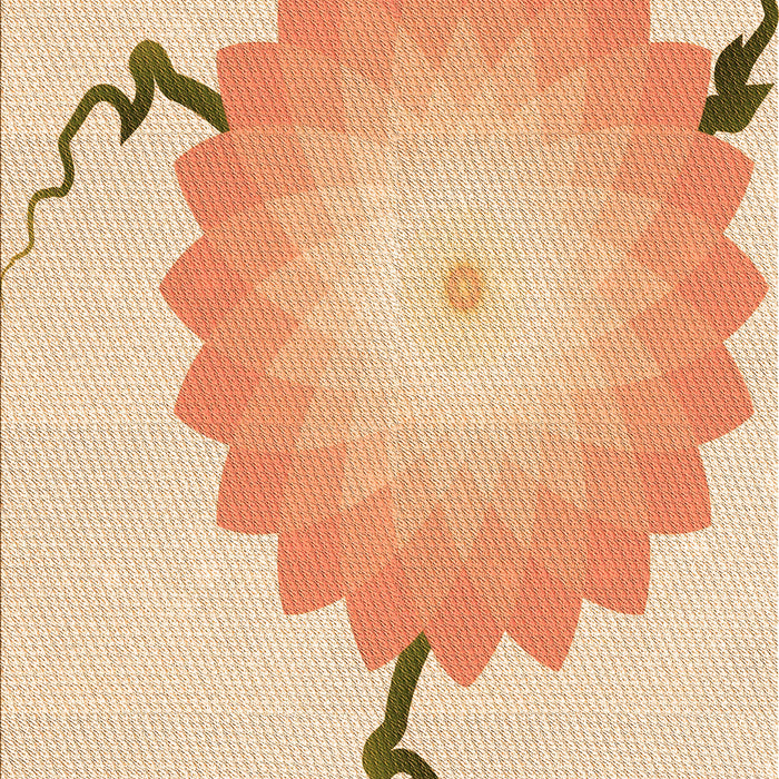 Patterned Orange Rug, pat1519org