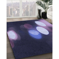 Patterned Medium Purple Rug, pat152blu