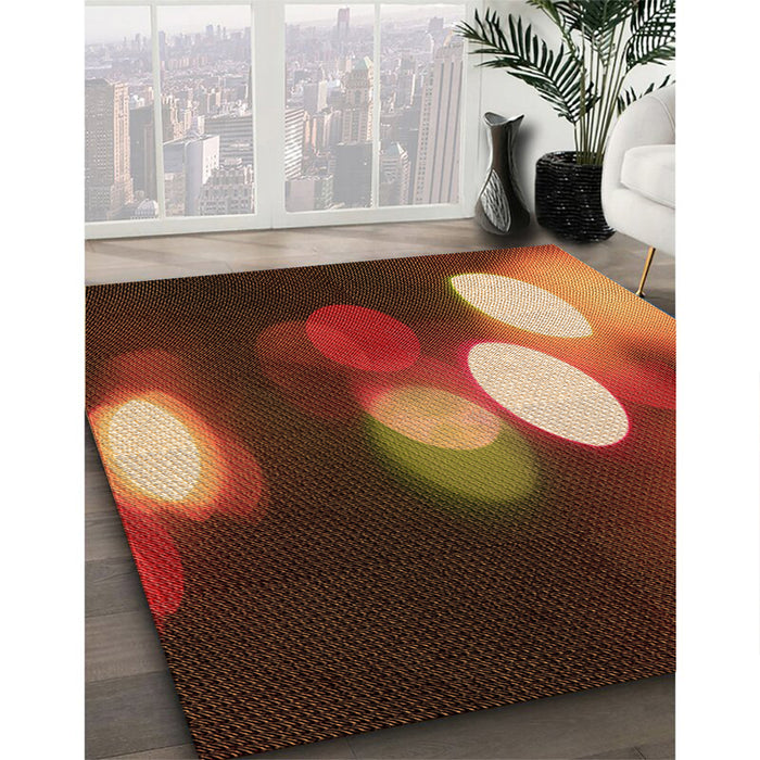 Machine Washable Transitional Maroon Red Rug in a Family Room, wshpat152org