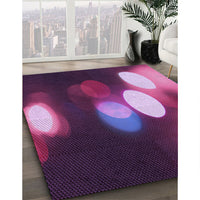 Patterned Orchid Purple Rug, pat152pur