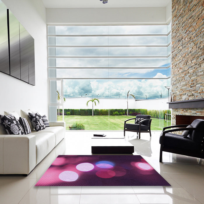 Machine Washable Transitional Orchid Purple Rug in a Kitchen, wshpat152pur