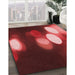 Machine Washable Transitional Red Rug in a Family Room, wshpat152rd