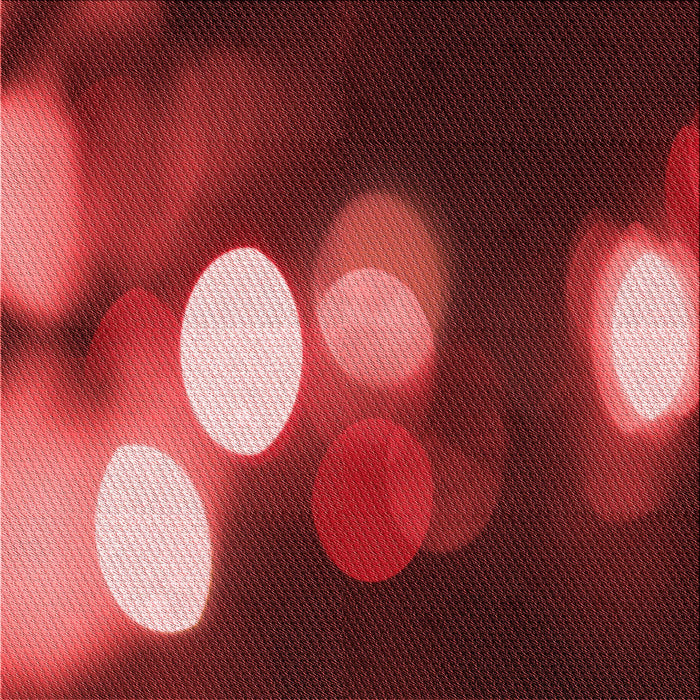 Round Patterned Red Rug, pat152rd