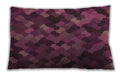 Patterned Rectangular Raspberry Purple Lumbar Throw Pillow, 13 inch by 19 inch, lbpat1520brn