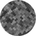 Square Patterned Gray Rug, pat1520gry