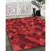 Machine Washable Transitional Red Rug in a Family Room, wshpat1520rd