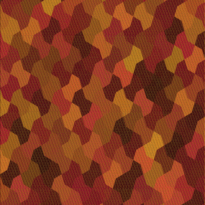 Patterned Orange Red Orange Rug, pat1520yw