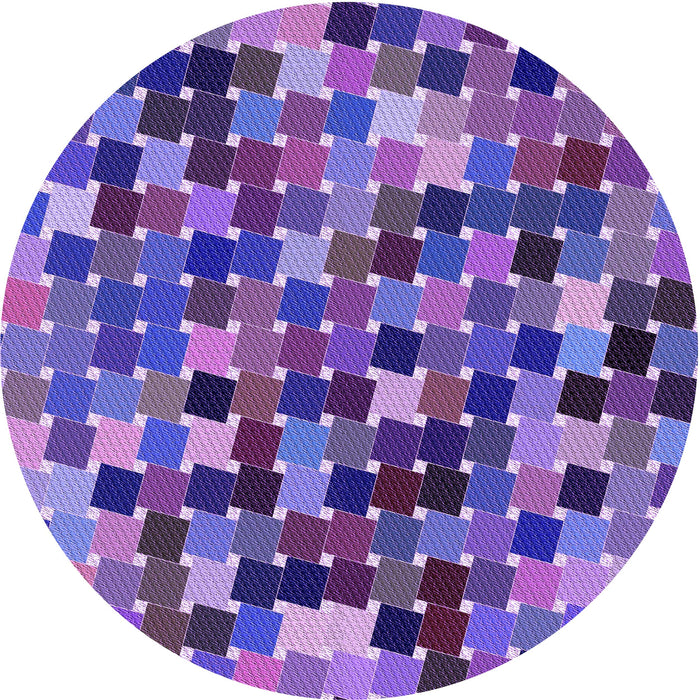Square Patterned Amethyst Purple Rug, pat1521pur