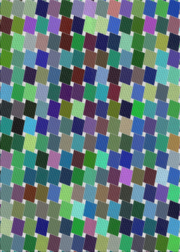 Patterned Blue Modern Rug, pat1521
