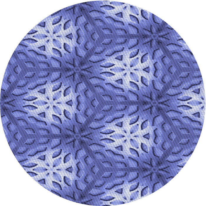 Square Patterned Sky Blue Rug, pat1522blu