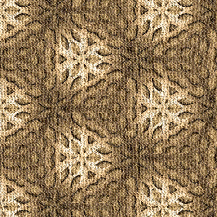 Patterned Saddle Brown Rug, pat1522brn