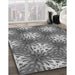 Patterned Gray Rug in Family Room, pat1522gry