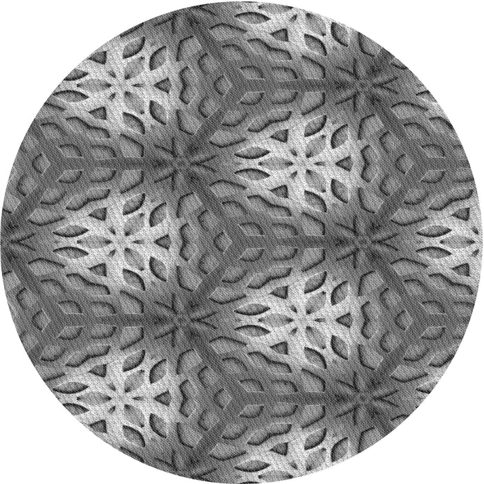 Square Machine Washable Transitional Grey Gray Rug in a Living Room, wshpat1522gry