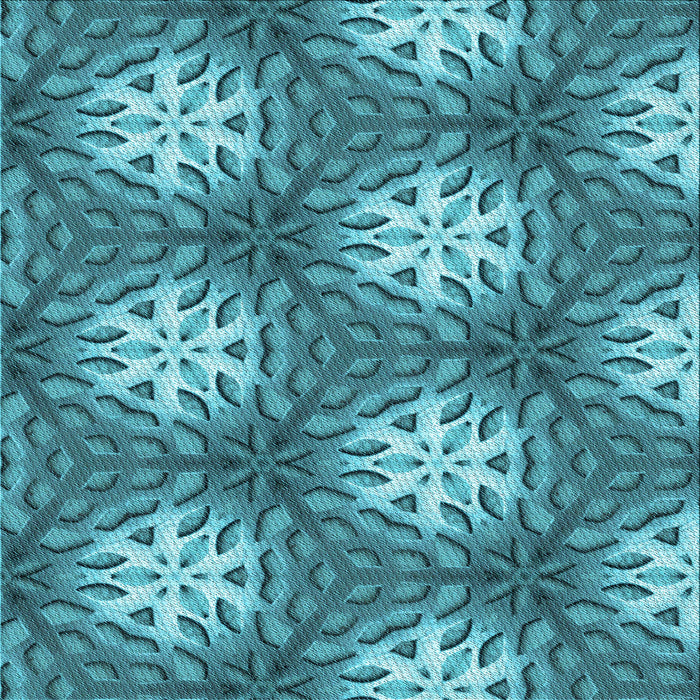 Round Patterned Teal Green Rug, pat1522lblu