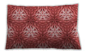 Patterned Rectangular Red Lumbar Throw Pillow, 13 inch by 19 inch, lbpat1522rd