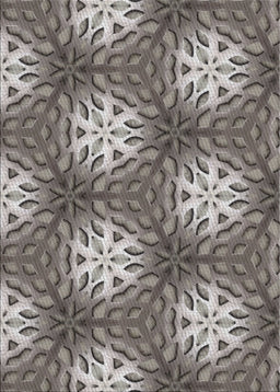 Patterned Black Novelty Rug, pat1522