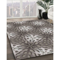 Patterned Black Novelty Rug, pat1522