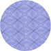 Square Patterned Light Slate Blue Rug, pat1523blu