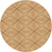 Square Patterned Orange Rug, pat1523brn