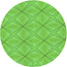 Square Patterned Emerald Green Rug, pat1523grn