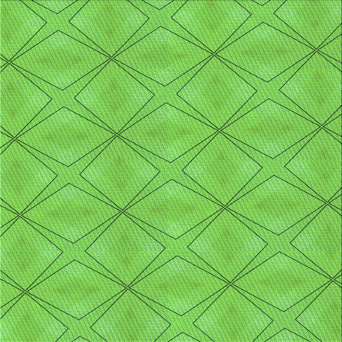 Round Patterned Emerald Green Rug, pat1523grn
