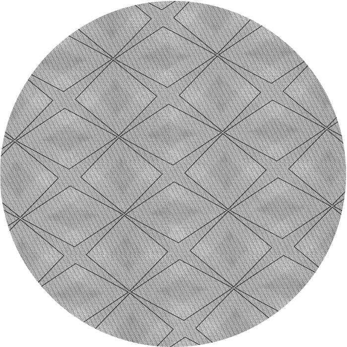 Square Patterned Gray Rug, pat1523gry