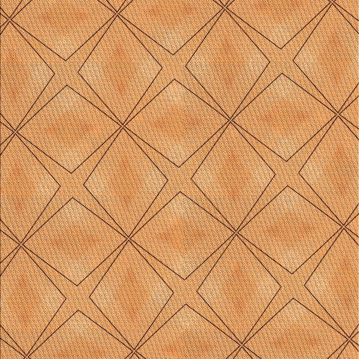Patterned Neon Orange Rug, pat1523org