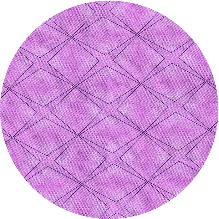 Square Patterned Violet Purple Rug, pat1523pur