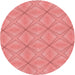 Square Patterned Light Coral Pink Rug, pat1523rd