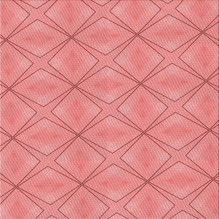 Round Patterned Light Coral Pink Rug, pat1523rd