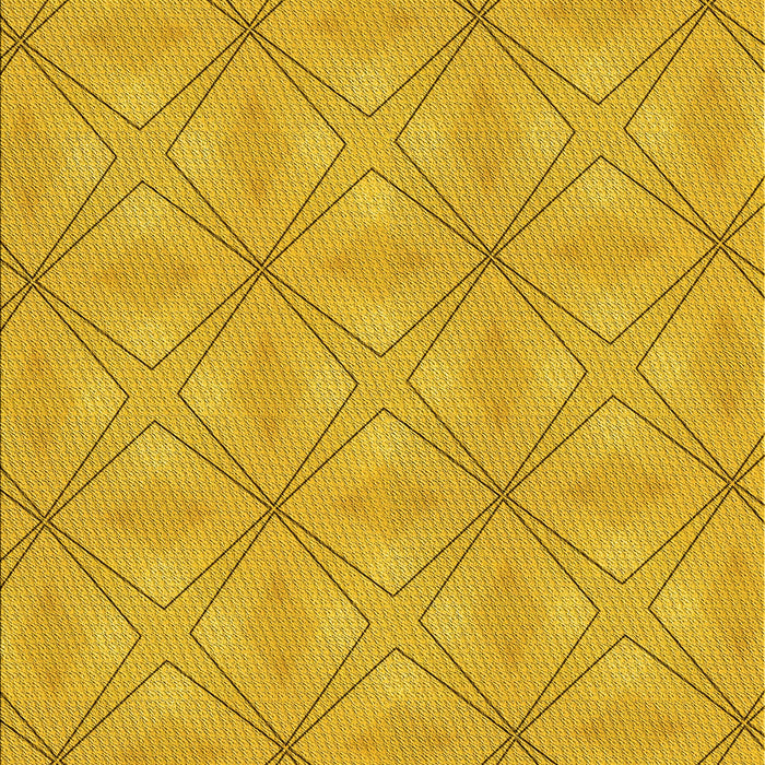Patterned Gold Yellow Rug, pat1523yw