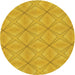 Square Patterned Gold Yellow Rug, pat1523yw