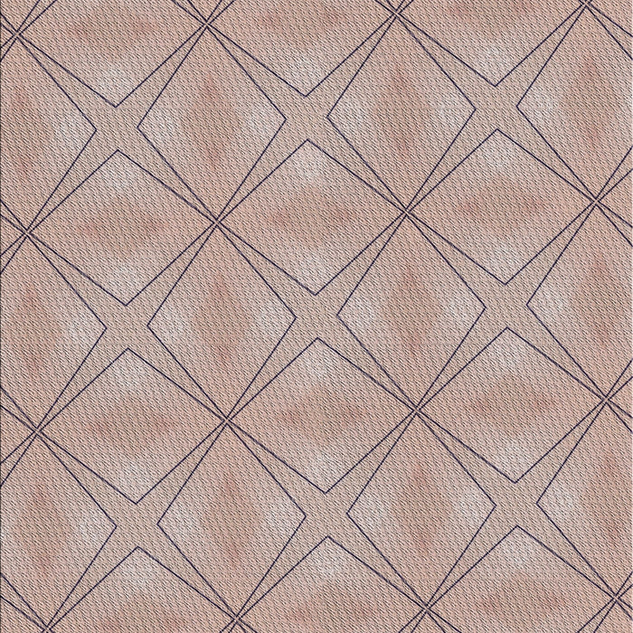 Patterned Dark Almond Brown Novelty Rug, pat1523