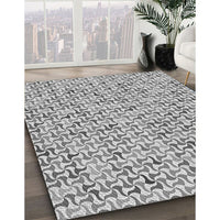 Patterned Silver Gray Rug, pat1524gry