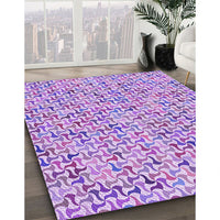 Patterned Blossom Pink Rug, pat1524pur