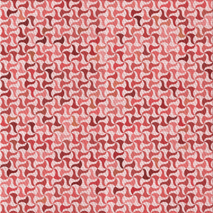 Round Patterned Deep Rose Pink Rug, pat1524rd