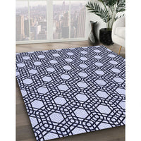 Patterned Blue Rug, pat1525blu